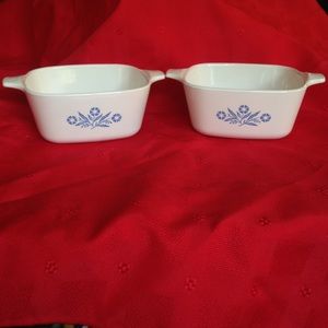 Corning Ware Blue Cornflower casserole dish P43b